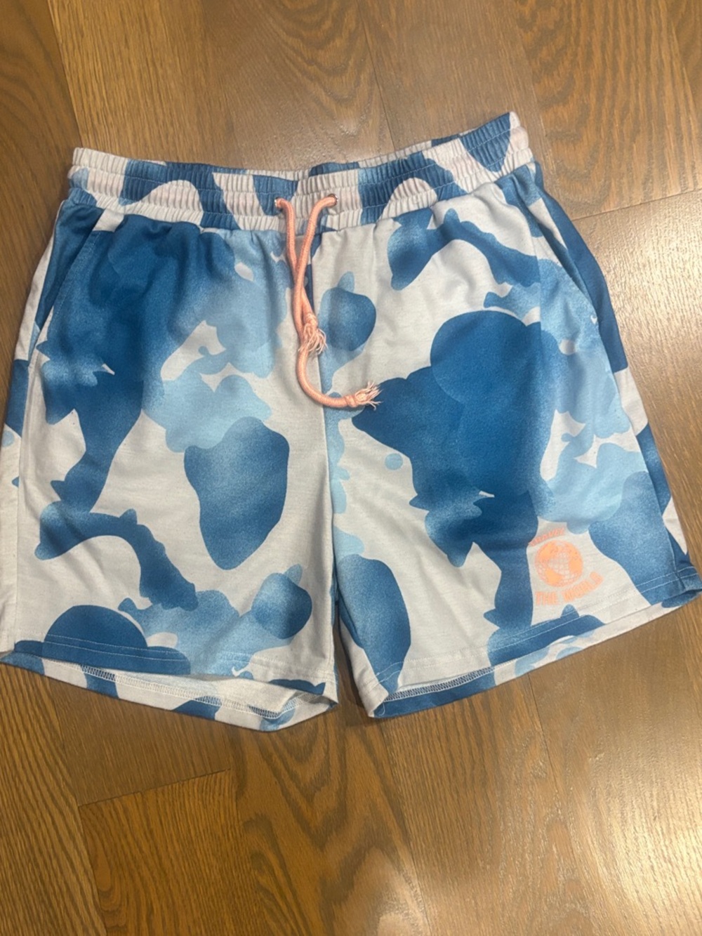 SHEIN Blue Camouflage Soft cotton shorts size uncertain